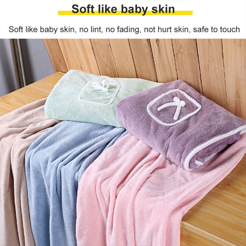 A Perfect Gift For Women Women's Solid Color Coral Fleece Bathrobe